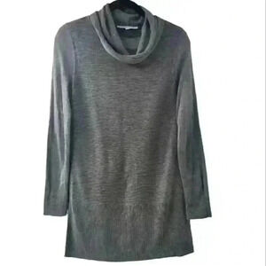3/$30 Adrienne‎ Vittadini Ribbed Wrist Split Side Cowl Neck Long Sleeve Sweater